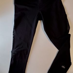 Alo Yoga Coast Mesh Inset Stirrup Leggings